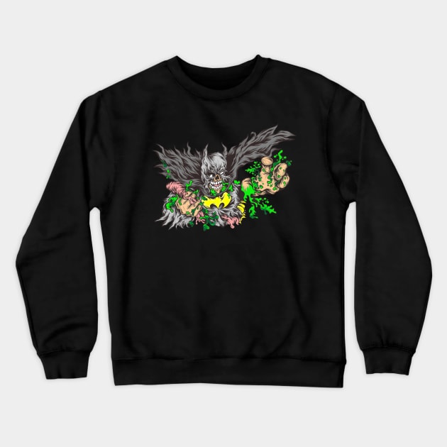 Bat Monster Crewneck Sweatshirt by Starseeker